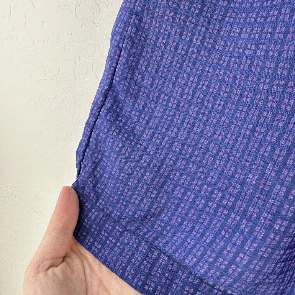 Vintage The Body Co Shorts Slight Shimmer Purple Blue Athletic Men L 90's 80's‎